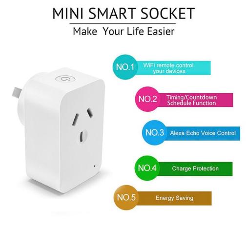 Zigbee Australia Smart Plug Mini Plug 16a Smart electronic plug Australia plug work with Alexa/Google home/homekit
