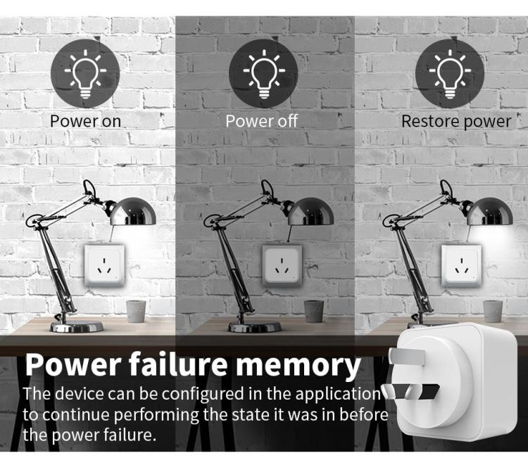 15A AU Smart Wifi Power Plug With Power Monitor Smart Home Timer