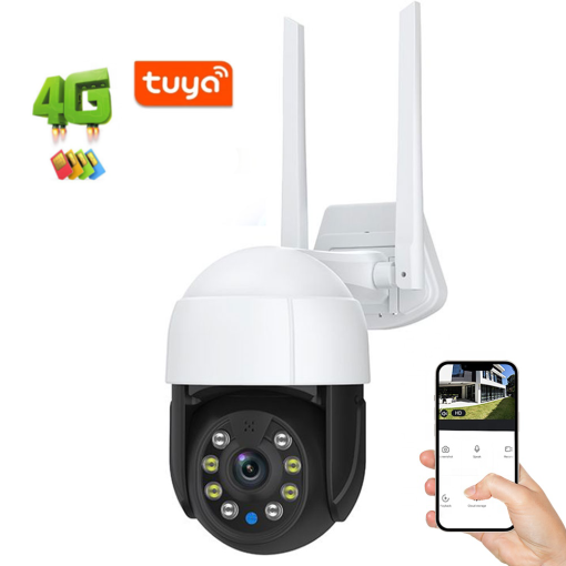 New Arrivals Tuya Smart 4G SIM Card 3MP 5MP IP Camera PTZ  HD Outdoor Wireless WIFI Camera 2MP Speed Dome 