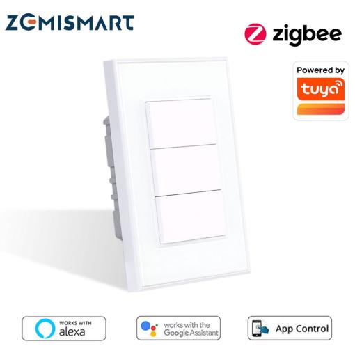 Zemismart Zigbee Switch Smart Push Button Homekit Siri Alexa Google Home Voice Control Zemismart Zigbee Switch