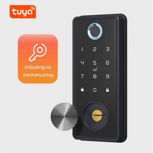 UEMON Smart Home Tuya Wifi Zigbee Digital Fingerprint Lock Door Security Smart Door Lock