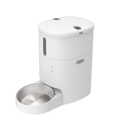 2023 new design 3L wifi pet feeder automatic pet food dispenser for cats and dogs with stainless steel food bowl