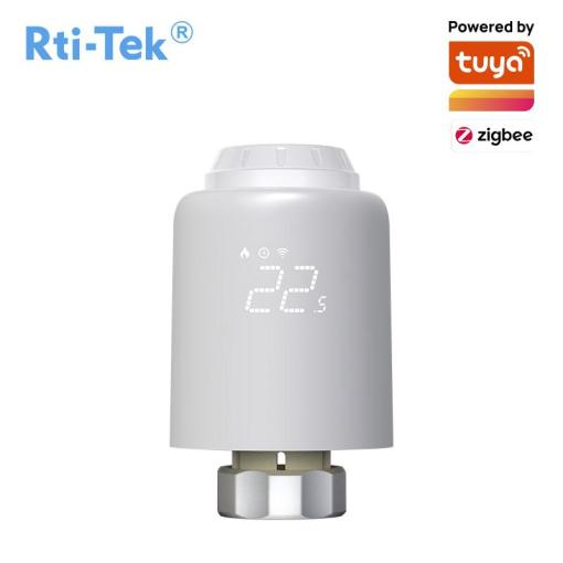 TRV Thermostatic Radiator Valve Ultra-quiet and Quick Valve-adjusting LED Screen