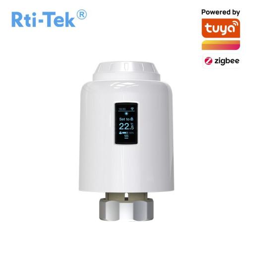 TRV Thermostatic Radiator Valve Ultra-quiet and Quick Valve-adjusting OLED Screen