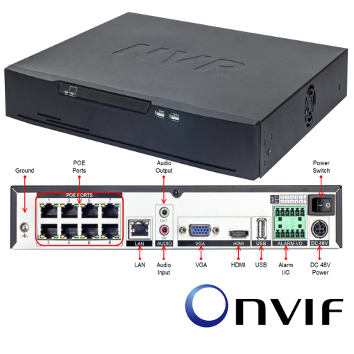 TUYA_4K 8CH PoE NVR (onvif)