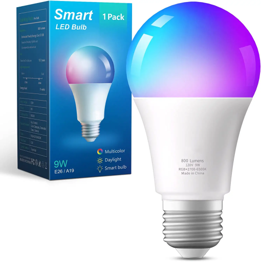 Daybetter Bluetooth Bulb RGBCCT 9W Work with Alexa&Google Home, Dimmable Smart App Control (2.4Ghz)