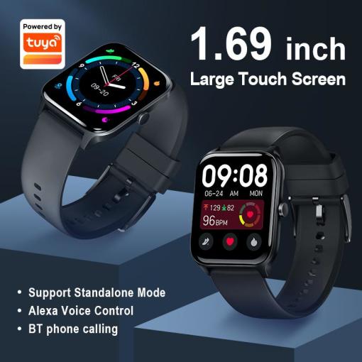 GT5DA Bluetooth call smart watch supports Alexa voice graffiti IoT control mobile phone voice assistant stand-alone mode