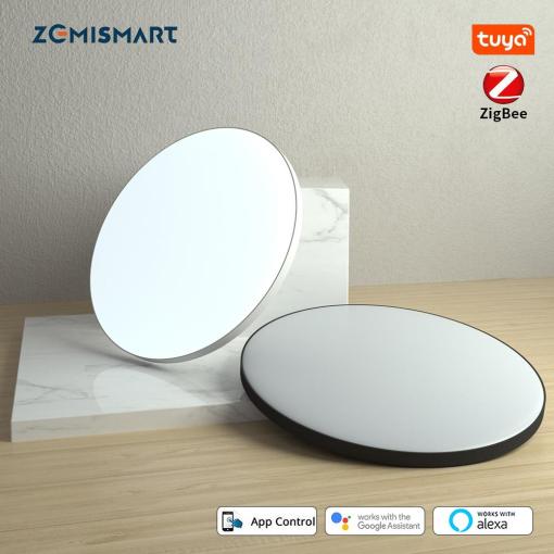 Zemismart Newest Tuya Zigb Smart LED Ceiling Light RGBCW Dimmable Ultrathin Surface Mounting Lamp 24W Alexa Google Home 