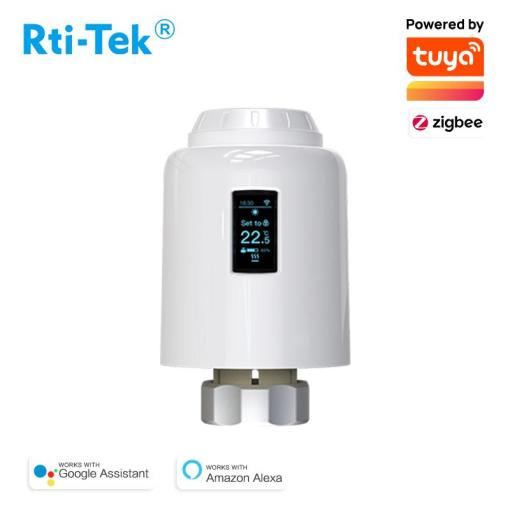 ZigBee eTRV Thermostatic Radiator Valve TRV OLED Screen