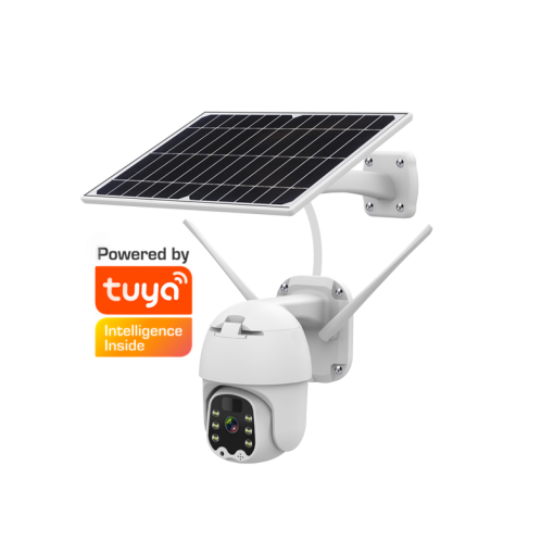 Tuya Smart  IP Camera 1080P 4G /Wi-Fi Solar Panel PTZ Speed Dome Camera Security Low Power  Wireless CCTV Outdoor Cam