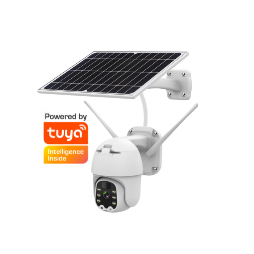 Tuya Smart IP Camera 1080P 4G /Wi-Fi Solar Panel PTZ Speed Dome Camera Security Low Power Wireless CCTV Outdoor Cam