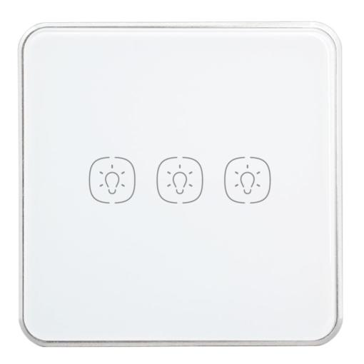 WiFi Touch Light Switch without Neutral 3GangWorks with Amazon alexa and Google home