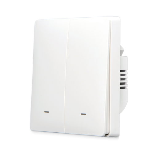 WiFi Push Button Light Switch without Neutral 2Gang with Amazon alexa and Google home