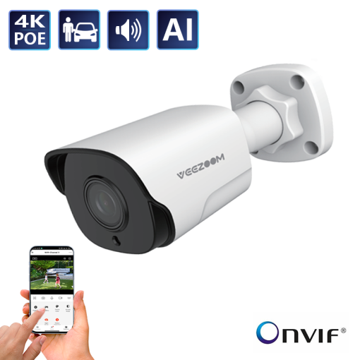 8MP PoE bullet AI Camera