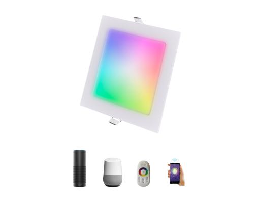 24W 300x300x12mm RGBCCT Smart LED Panel Light Recessed Square