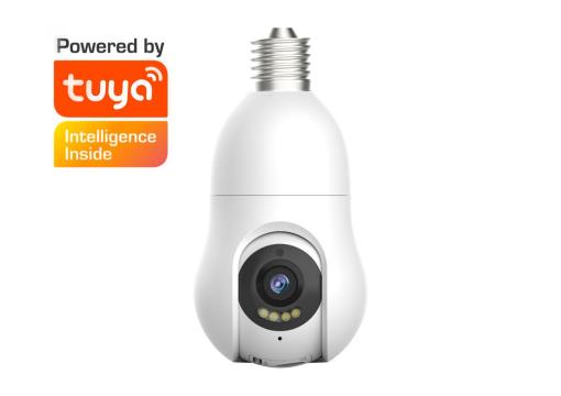 2MP Tuya Smart WIFI Bulb IP Camera E26/E27 Auto Tracking