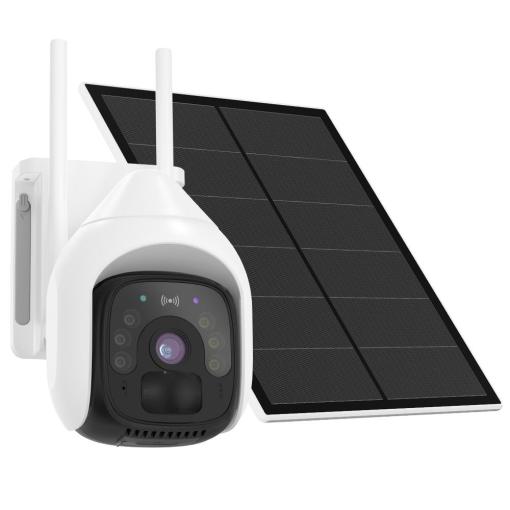 4G Solar Security Camera+Solar Panel,18000mAh Battery solar charging,2-Way Audio,3MP Night Vision Motion Detection