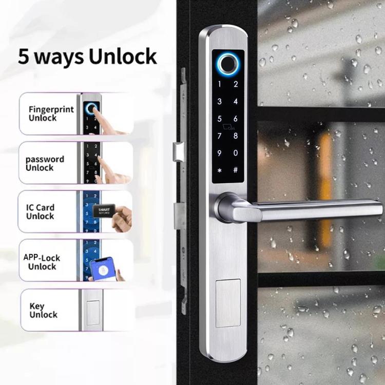  Tuya WiFi Smart Door Lock Cerradura inteligente,Touch Screen  Keypad Password,Fingerprint with Fechadura Digital Door Lock (Color : 3585  Swing Mortise) : Tools & Home Improvement