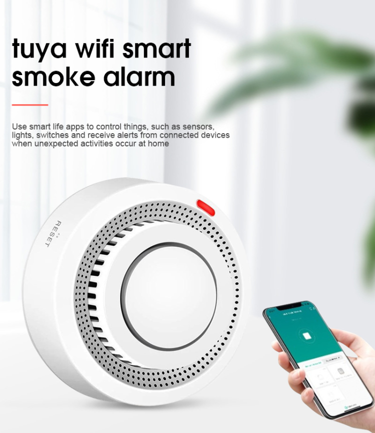 Detector Humo Wifi App Smartlife Tuya Sensor Alarma Incendio