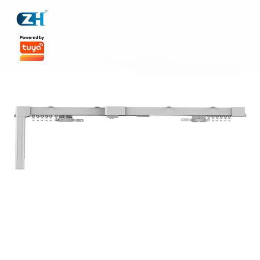 ZH Smart Curtain Motor Built-in Battery ZM83EL Extendable Curtain Track Package with Solar Panel Recharging Bluetooth