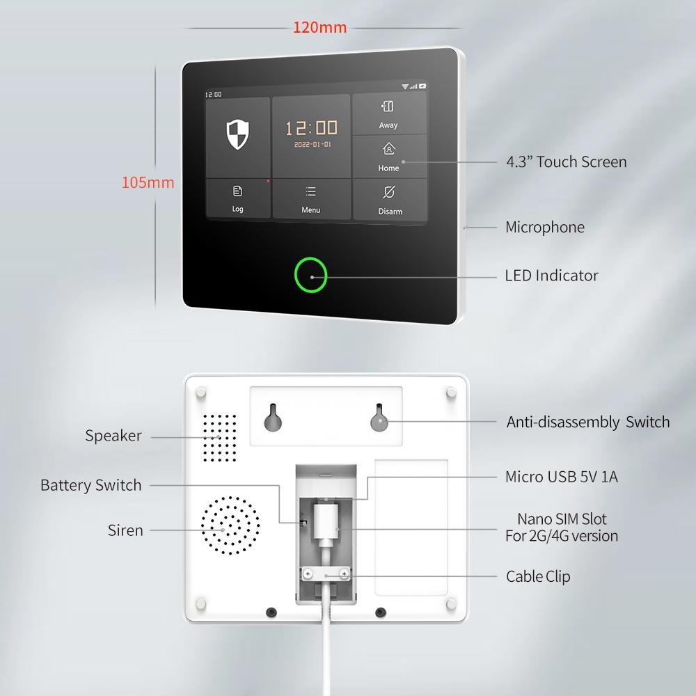 Vlio wireless gsm & best sale wifi burglar alarm system