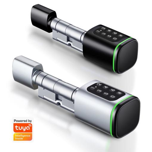 Digital Keypad Smart Cylinder Euro Intelligent Tuya Door Lock to Replace old Locks