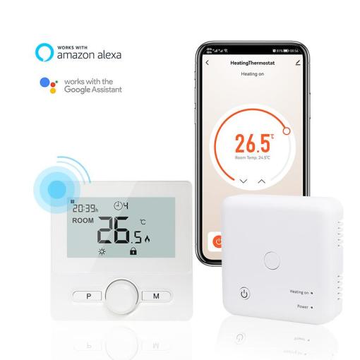 Wireless Thermostat Programmable Digital Room Thermostat for Gas Boiler System