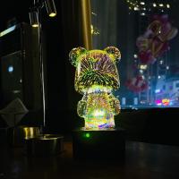 Hot Led Bear Night Light Rechargeable Table Lamp for Bedroom Decor Valentine's Day Party