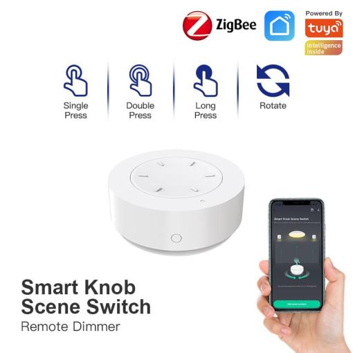 SMATRUL ZigBee Tuya Remote Control 4 Gang 12 Scenes WiFi Light Switch