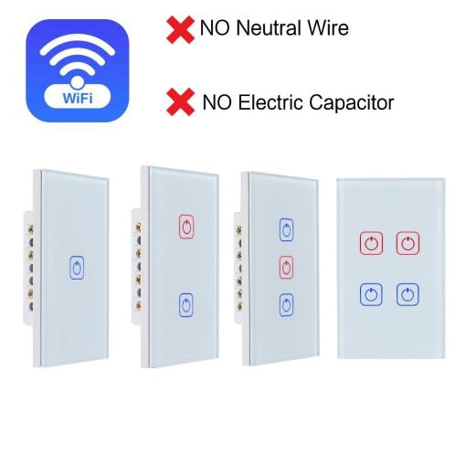 Wi-Fi Curtain Switches with IR Addtional Switch Double Side Controlled Wall Switch