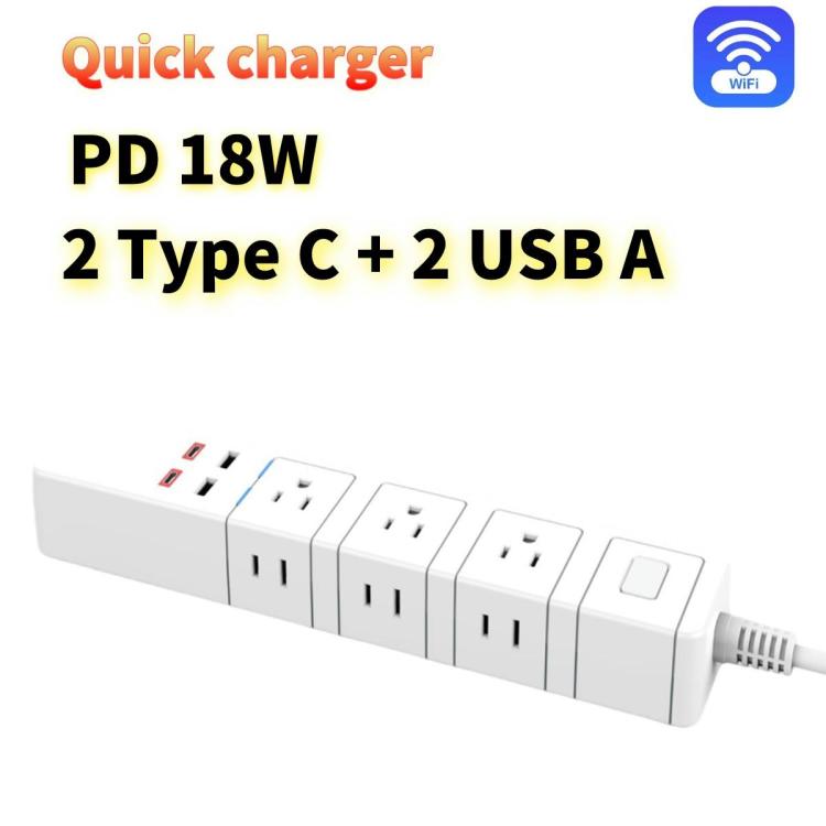 WiFi Smart Power Strip Brazil Outlets ZigBee Plug Type-N Plug with