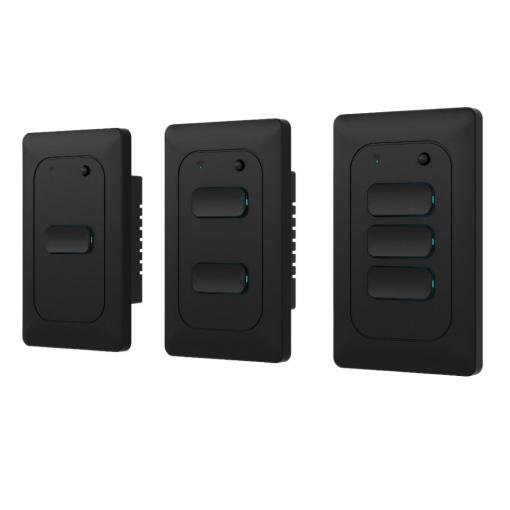 No Neutral 10A Zigbee US 1 gang Button Switch US standard dimmable switch New design Black white