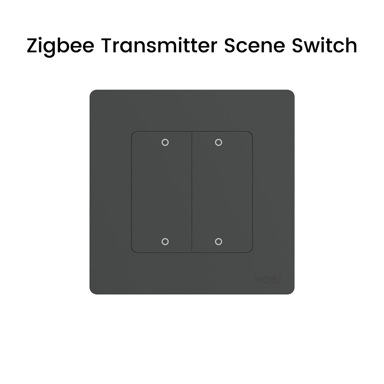 MOES New Star Ring Smart ZigBee3.0 Push Button Scene Switch 4 Gang