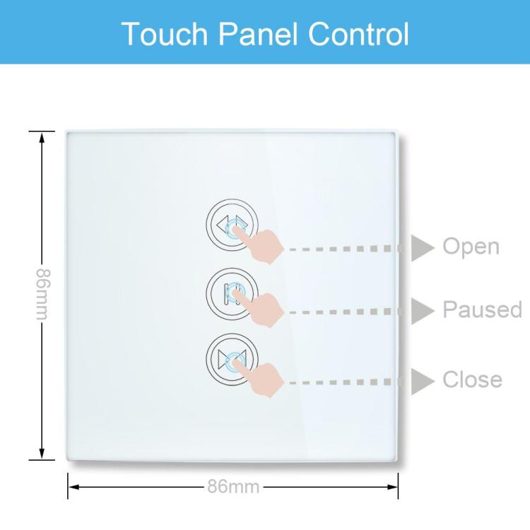  Tuya Smart Life Cortina Interruptor Control Remoto Persianas  Motor Roller Shutter RF+WiFi App Timer Google Home Touch Curtain Smart -  (Color: Blanco, Se envía desde: Estados Unidos) : Herramientas y Mejoras