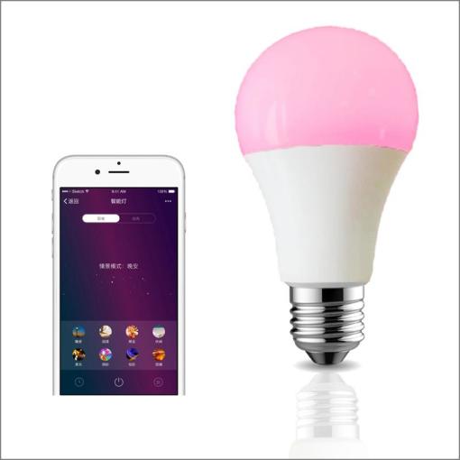 Smart Light Bulb E27 RGB+CCT LED Smart Tuya APP Light Bulb BLE Control Music Mode 9W bulb light