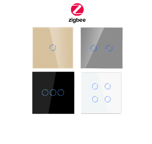 Bingoelec Wholesale Smart Touch Home Wall Wifi Connect Light 220V 1 2 3 Gang Tuya Zigbee Switch