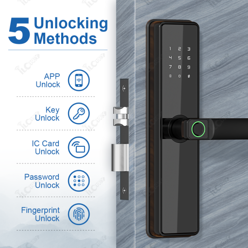 iLockey Lock Manufacturers Biometric Electronic Fingerprint Password Smart Door Lock