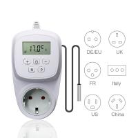 With external sensor 230V Temperature Controller 16A plug wireless room thermostat for Heating
