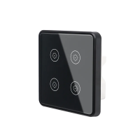  EU ZigBee Touch Switch -4gang (PC frame, L+N)