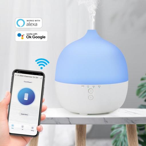 Smart Tuya Humidifier Essential Oil Aromatherapy LED Lamp Portable