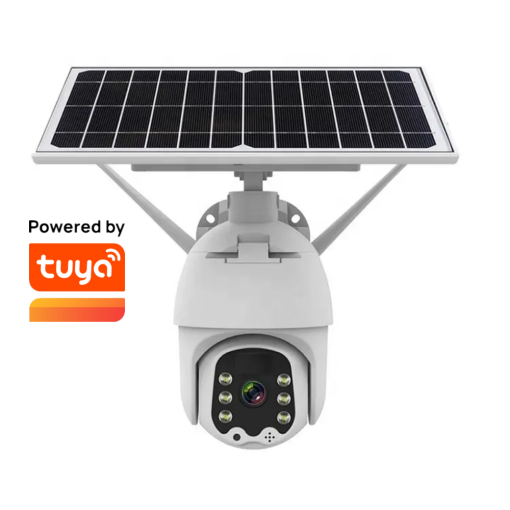 2MP Smart  Wi-Fi Solar Panel PTZ Speed Dome Camera Low Power  Wireless CCTV Outdoor Camera