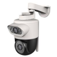 Dual-Lens Outdoor PT Camera with siren, light control and motion tracking