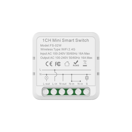 Smart WIFI Mini Switch 16A 1 Gang 2 Way Light Control DIY 2 Channels Relay Voice Control Alexa Amazon Smart Breaker