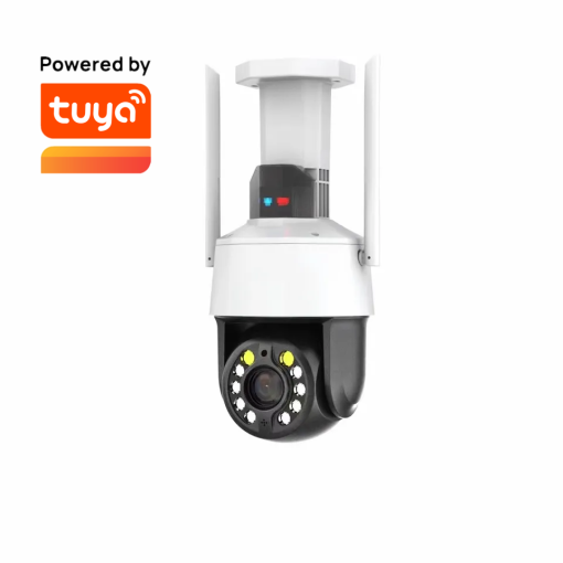 Webcam Non renseigné Caméra Sans Fil Tuya 1080P Pour L'Extérieur Blanc  P7