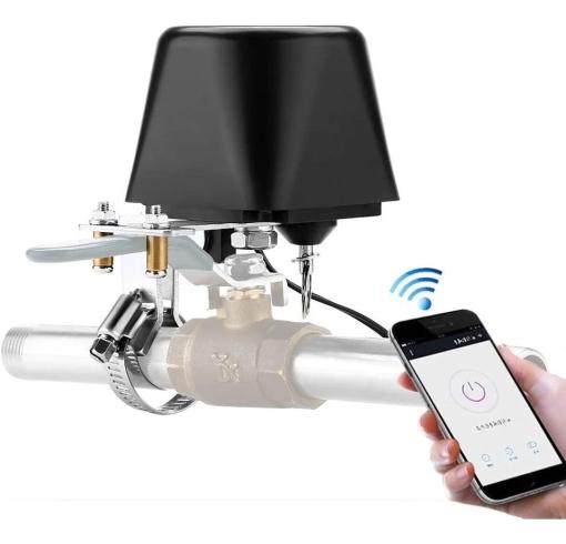 UEMON Smart WiFi/Zigbee Water Valve Gas Valve wi-fi Compatible with Alexa Google Home Shut Off Controller