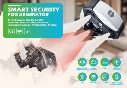 Smart Fog Generator for monitor alarming & barrier protection