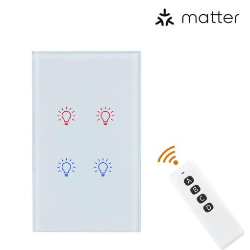 Matter smart home light switches US standard Homekit Amazon alexa google home Support 1gang/2gang/3gang/4gang
