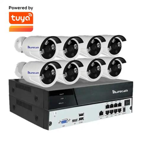 8CH 5MP POE NVR Surveillance System IP POE Camera Kit