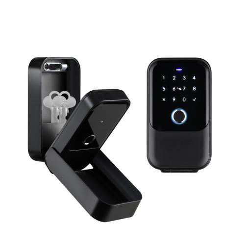 New Smartek IP65 Waterproof Key Holder Smart Keybox for Outside App Fingerprint Key Storage