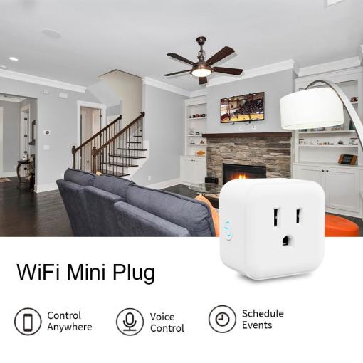 Vietnam Factory ETL FCC US Alexa Smart Home APP Wireless Control Google WIFI Mini Smart Plug Smart Plug-in Switch Indoor